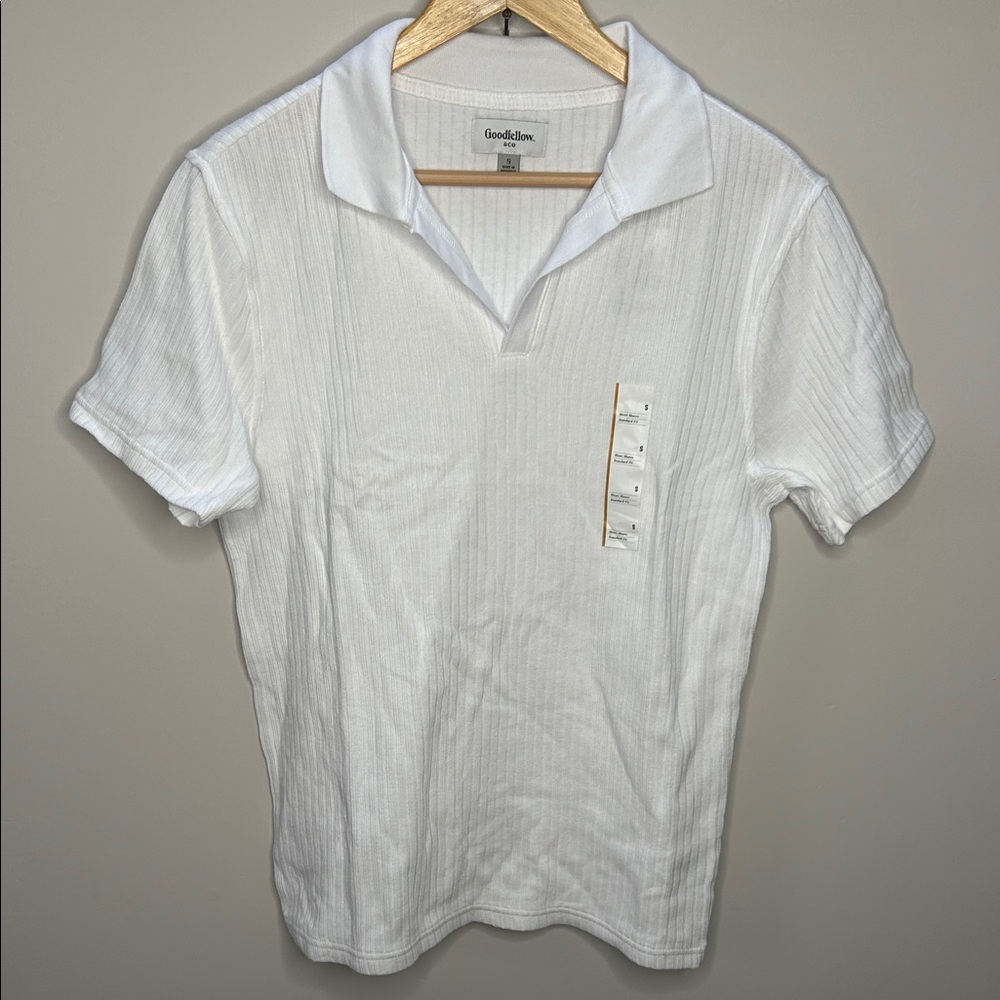 NWT Goodfellow Ribbed Cotton Polo